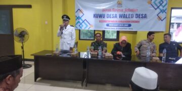 Jabatan Kuwu Desa Waled Diserahterimakan dari Nurhakim kepada Dedi Suandi