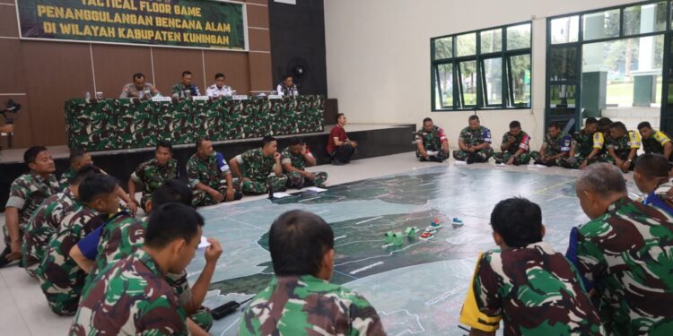Siaga Bencana, Kodim 0615 Kuningan Gelar Latihan Tactical Floor