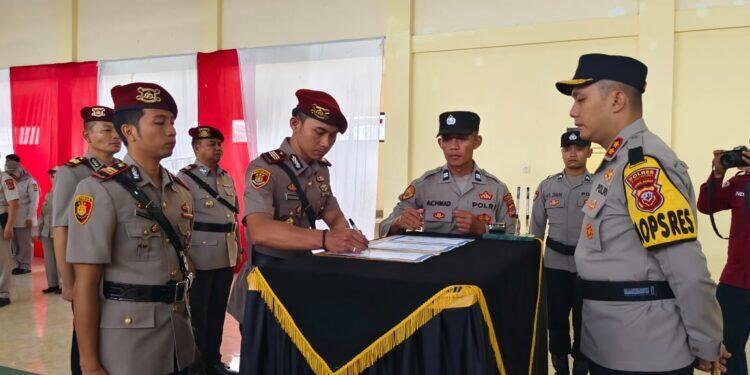 Polres Kuningan Gelar Sertijab Kasat Reskrim dan Kasat Narkoba 