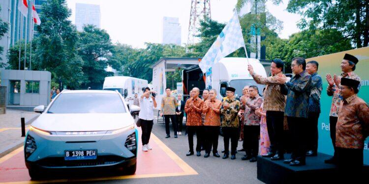 Dukung Implementasi ESG, BSI Luncurkan Mobil Operasional Listrik dan Digital Carbon Tracking