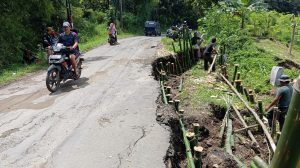 Warga Belawa Swadaya Tangani Pergerakan Tanah