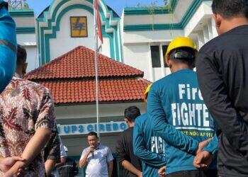 PLN UP3 Cirebon menggelar kegiatan Simulasi Pemadaman Kebakaran