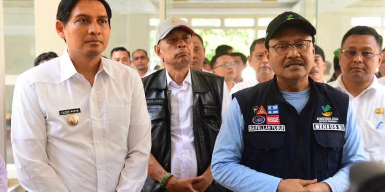 Tinjau Wisma Haji, Kemensos dan Bupati Rencanakan Buat Sekolah Rakyat