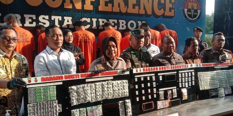 Polresta Cirebon Berhasil Ungkap Kasus Narkotika, Pelaku dari Security Hingga Pemilik Warung Makan