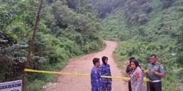 Forkopimda Pasang Garis Polisi Aktivitas Tambang di Blok Curug Dengkak Desa Cipanas