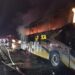 Bus Terbakar di Tol Kanci Pejagan, 5 Armada Damkar Dikerahkan
