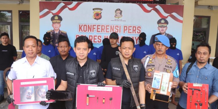 Gelar Operasi Jaran Lodaya, Polres Indramayu Bekuk 15 Pelaku Pencurian