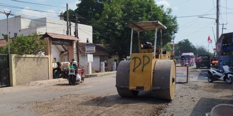 Satu dari Tiga Titik Jalan yang Didemo Warga Cirtim Mulai Dibangun