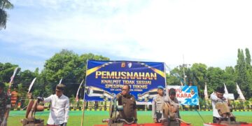 Ribuan Knalpot Brong Kembali Dimusnahkan 