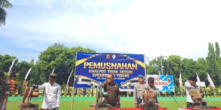 Ribuan Knalpot Brong Kembali Dimusnahkan 