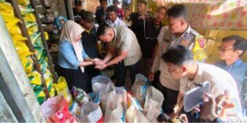 Polres Ciko, DKPPP dan Bulog Cirebon Sidak Harga Beras di Pasar 