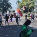 Setelah Melakukan Aksi di Sumber, Massa Pendemo Menuju Mako Brimob dan DPRD Kota Cirebon