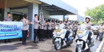 Dekatkan Pelayanan Masyarakat, Polres Indramayu Luncurkan Patroli Mojang Lodaya