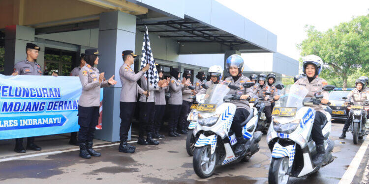 Dekatkan Pelayanan Masyarakat, Polres Indramayu Luncurkan Patroli Mojang Lodaya