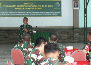 Kodim 0614/Kota Cirebon Gelar Kegiatan Peningkatan Kemampuan Apkowil TNI AD Tahun 2025