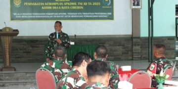 Kodim 0614/Kota Cirebon Gelar Kegiatan Peningkatan Kemampuan Apkowil TNI AD Tahun 2025