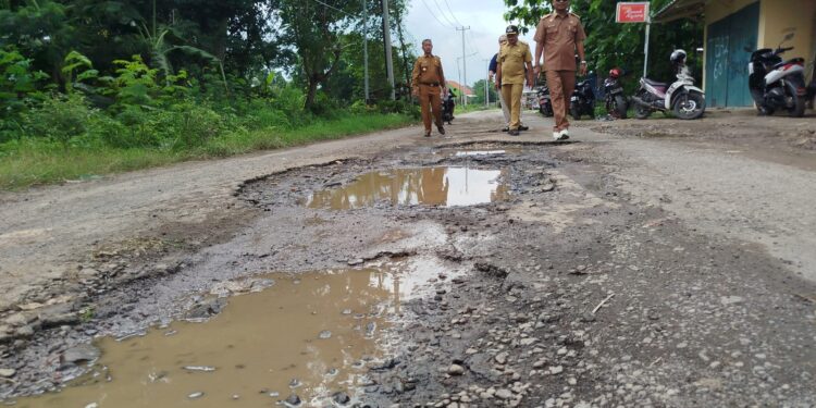 Ruas Jalan Cangkuang – Cibogo Rusak Parah   