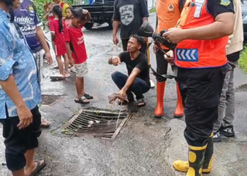 Anak 7 Tahun Terbawa Arus Gorong-gorong di Perum Alam Asri Ditemukan Meninggal