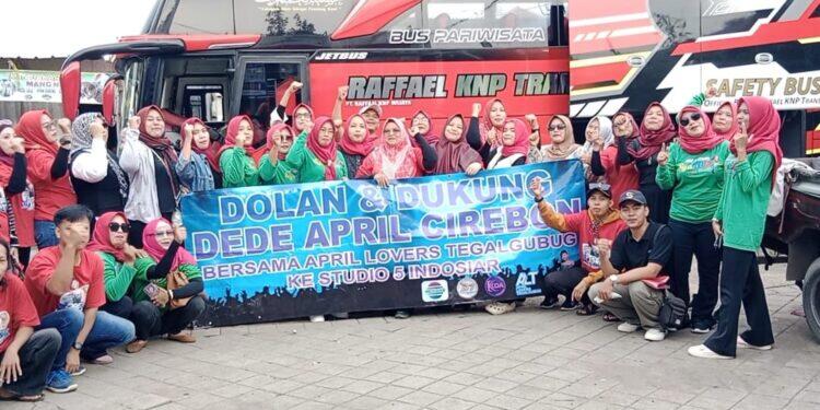 Menuju Grand Final DA7, April Lovers Tegalgubug Siap Berangkat ke Jakarta Berikan Dukungan