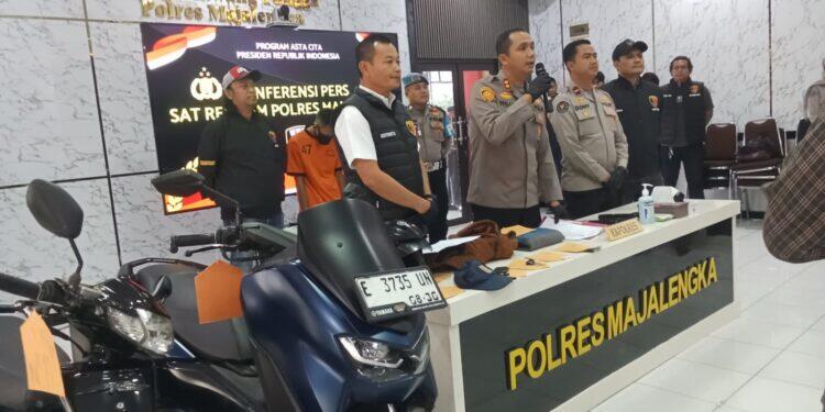 Dua Pelaku Curas Motor Milik Santri Majalengka Ditangkap, Kapolres Majalengka Himbau Masyarakat Agar Tetap Waspada