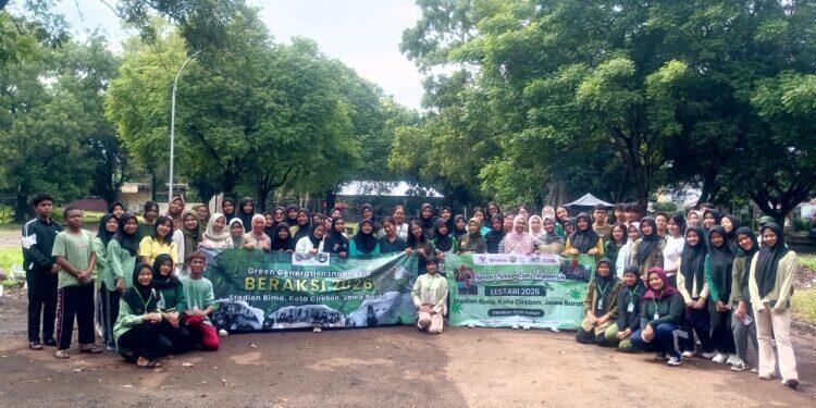 Kereen!! Kolaborasi Green Generation Beraksi dan Lestari 2026 Gelar Aksi Peduli Lingkungan di Stadion Bima Cirebon