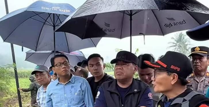 Longsor di Desa Sukasari Kidul Kecamatan Argapura Ancam Permukiman Warga