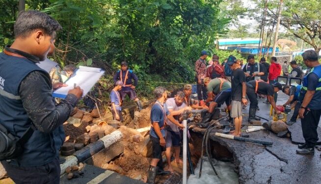 30 Ribu Pelanggan PDAM Kota Cirebon Terkena Imbas Kebocoran Pipa di Plangon 