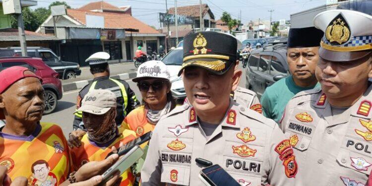 Kapolres Cirebon Kota Cek Titik Potensi Trouble Spot Kemacetan 