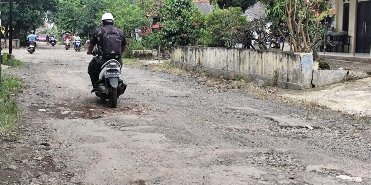 Warga Soroti Kinerja Kuwu, Jalan Poros Plumbon–Sumber di Desa Cempaka Rusak Parah