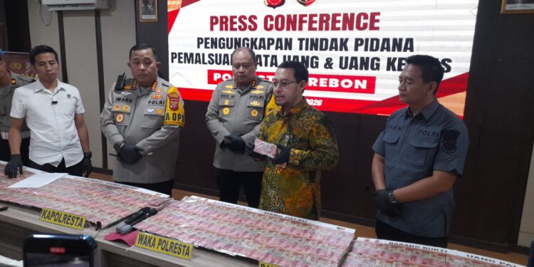 Jelang Lebaran, Polresta Cirebon Bongkar Peredaran Uang Palsu Rp12 Miliar