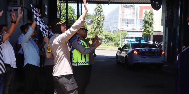 Mudik Gratis Majalengka – Semarang Polres Berangkatkan 2 Bus