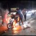 Korsleting Kelistrikan, Motor Pemudik Terbakar di Pegambiran 