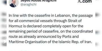 Iran Membuka Selat Hormuz untuk Semua Kapal Komersial