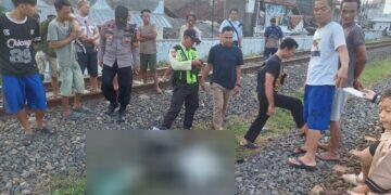 Seorang Pria Tewas Tertemper Kereta Api Barang di Kelurahan Pulasaten