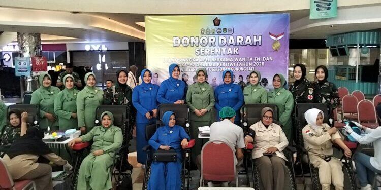 Donor Darah Serentak dalam Rangka HUT ke-62 Dharma Pertiwi