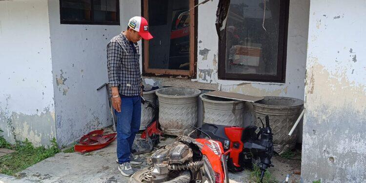 Terduga Pelaku Curanmor di Susukan Diamuk Massa, Satu Pelaku Kabur