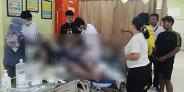 Warga Bubarkan Tawuran, Dua Pelajar Terluka Jatuh dari Motornya 