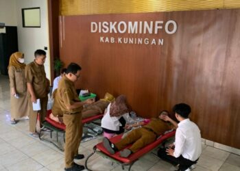ASN Diskominfo Kuningan Gelar Donor Darah, Wujud Solidaritas Sosial