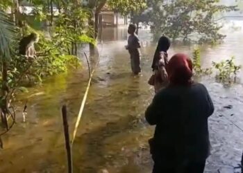 Fenomena Langka Kembali Terjadi, Air Situ Sangiang Meluber
