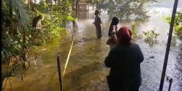 Fenomena Langka Kembali Terjadi, Air Situ Sangiang Meluber