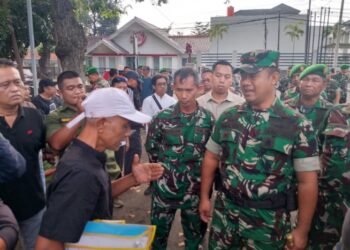 TNI Lakukan Penertiban Aset BMN Berupa Lahan Seluas 16,4 Hektar di RW 08 Margasari 