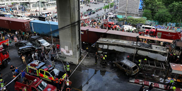Tabrakan Kereta dan Bus