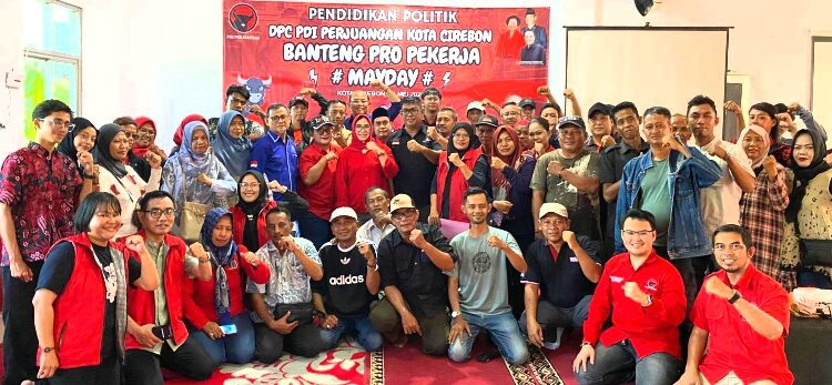 DPC PDI Perjuangan Kota Cirebon Peringati May Day “Banteng Pro Pekerja, Buruh Berdaulat, Indonesia Berdikari”
