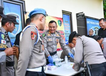 Polresta Cirebon Perketat Disiplin Internal, Seluruh Personel Jalani Gaktibplin dan Tes Urine