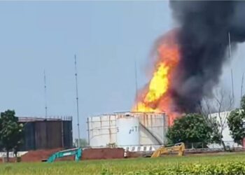 SPU Cemara Pertamina di Indramayu Kebakaran, Warga Panik Dengar Ledakan