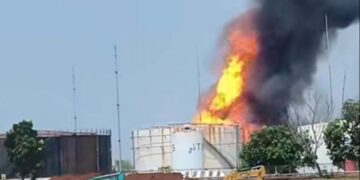 SPU Cemara Pertamina di Indramayu Kebakaran, Warga Panik Dengar Ledakan