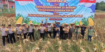 Polres Majalengka Ikuti Panen Raya Jagung Kuartal II Bersama Presiden Prabowo