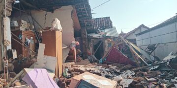 Rumah Warga Pilangsari Ambruk Diterjang Banjir