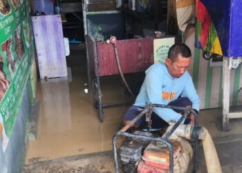 Banjir di Pangenan Belum Surut Dua Hari