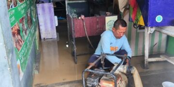 Banjir di Pangenan Belum Surut Dua Hari